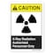 Signmission ANSI Caution Sign, X-Ray Radiation Authorized, 10in X 7in Rigid Plastic, 7" H, 10" W, Landscape OS-CS-P-710-L-19806 - alternate 1
